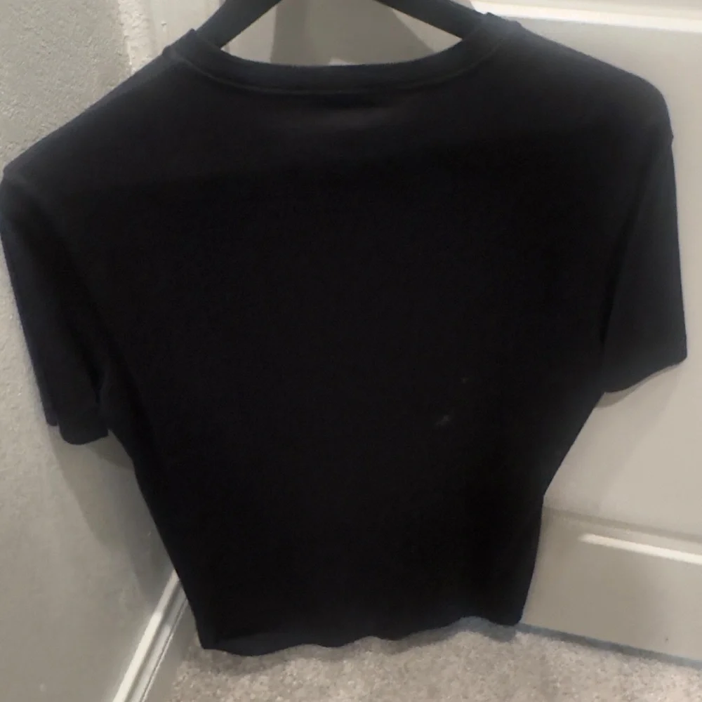 Versace Black Tee with White Graphic - Picture 2 of 2